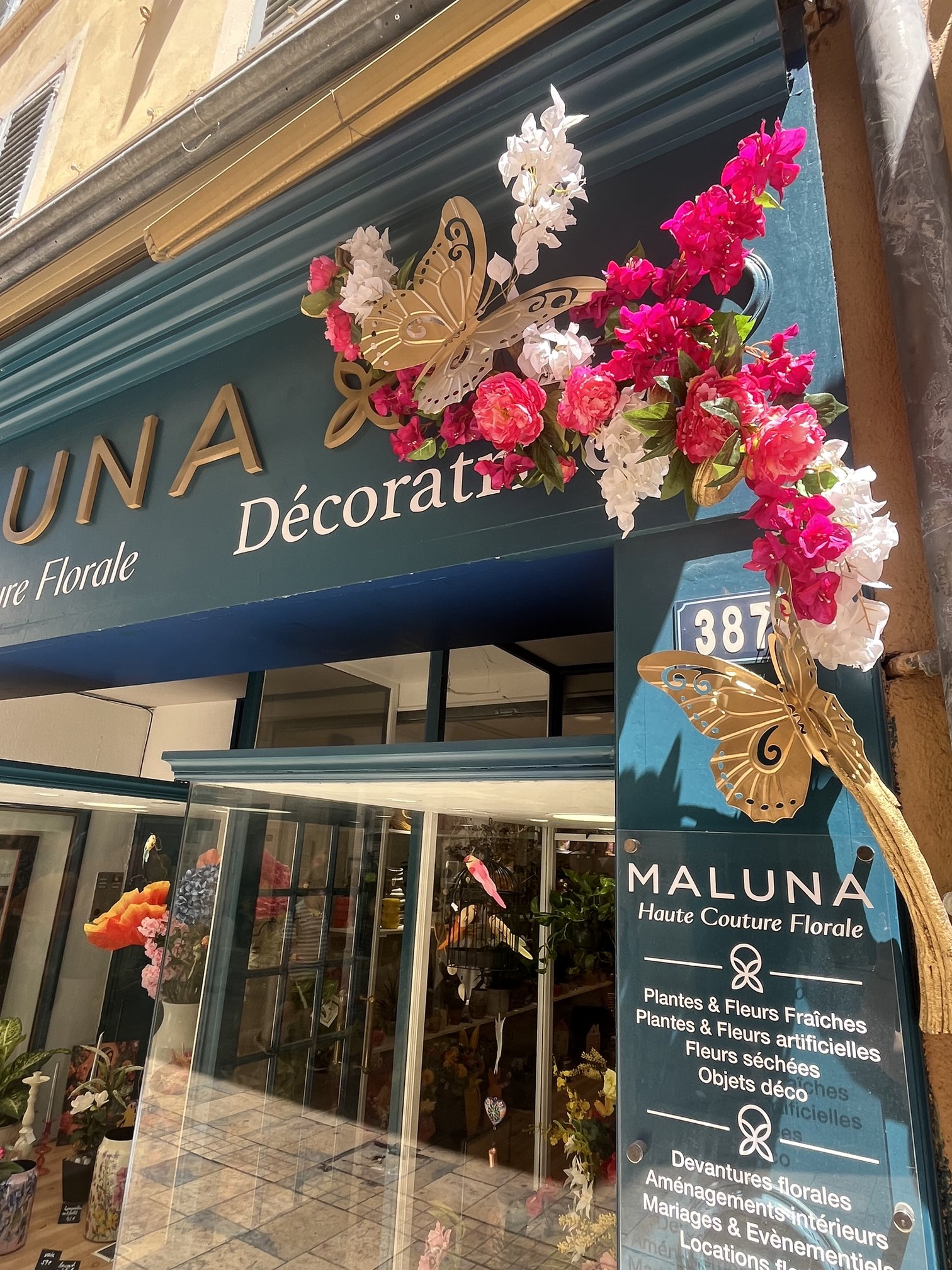 Façade de la nouvelle boutique Maluna, 387 rue Jean Jaurès à Toulon